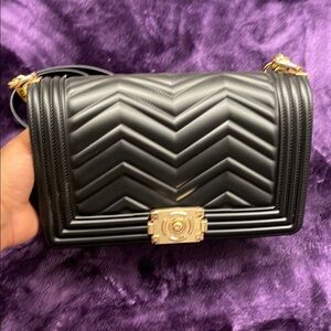 Black Quilted Women's Bag